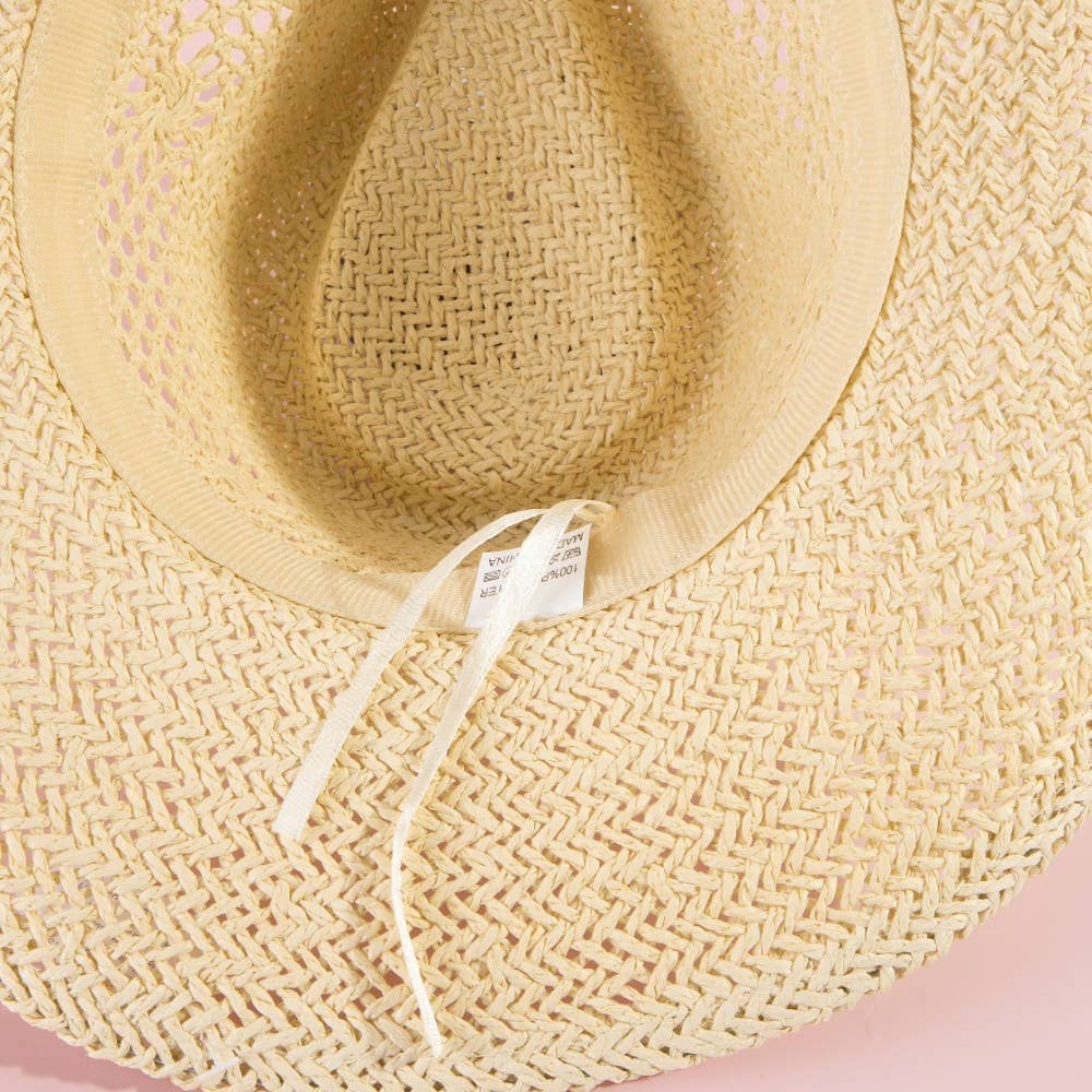 Natural Straw Cowboy Hat: KH