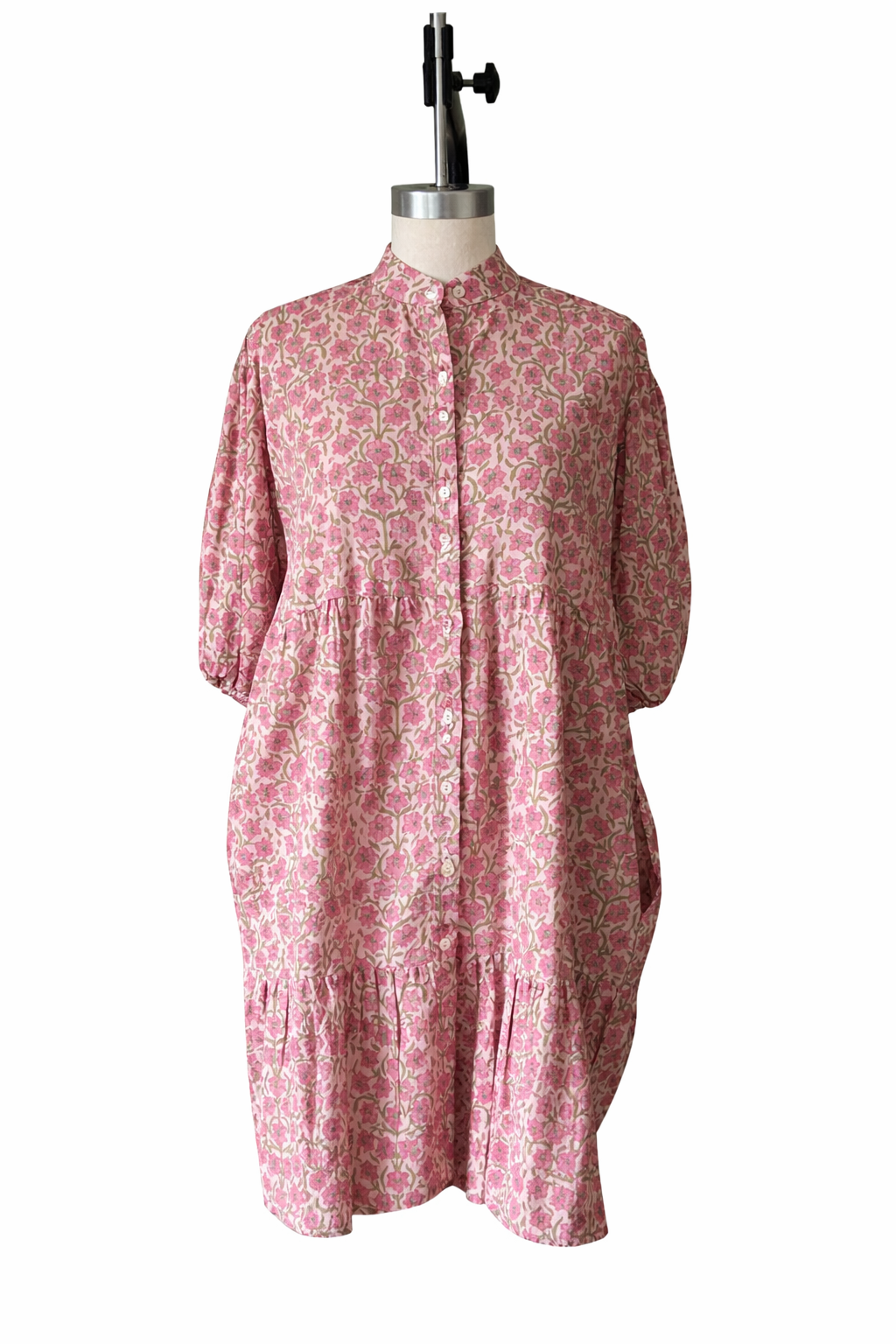 Sadie Rose pink floral dress, 100% cotton