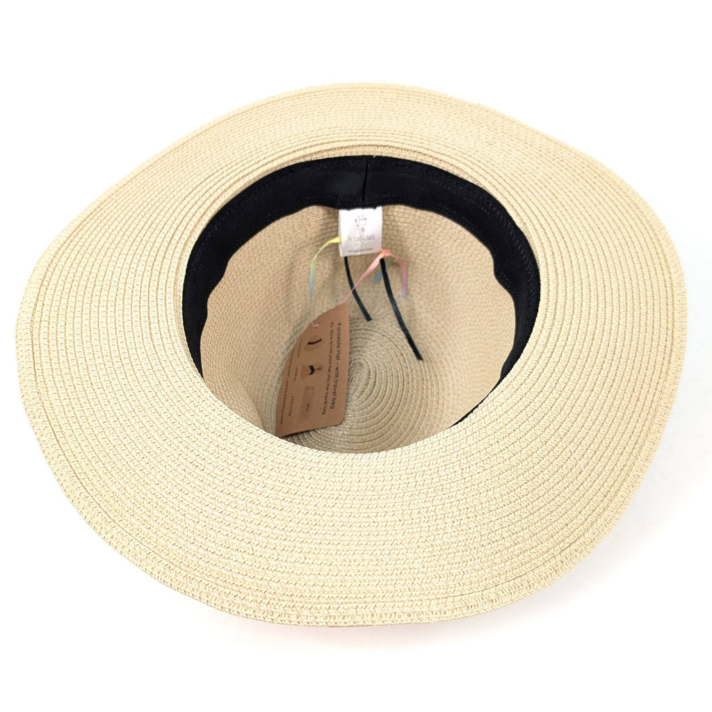 Foldable Panama Hat with Loop - 57cm