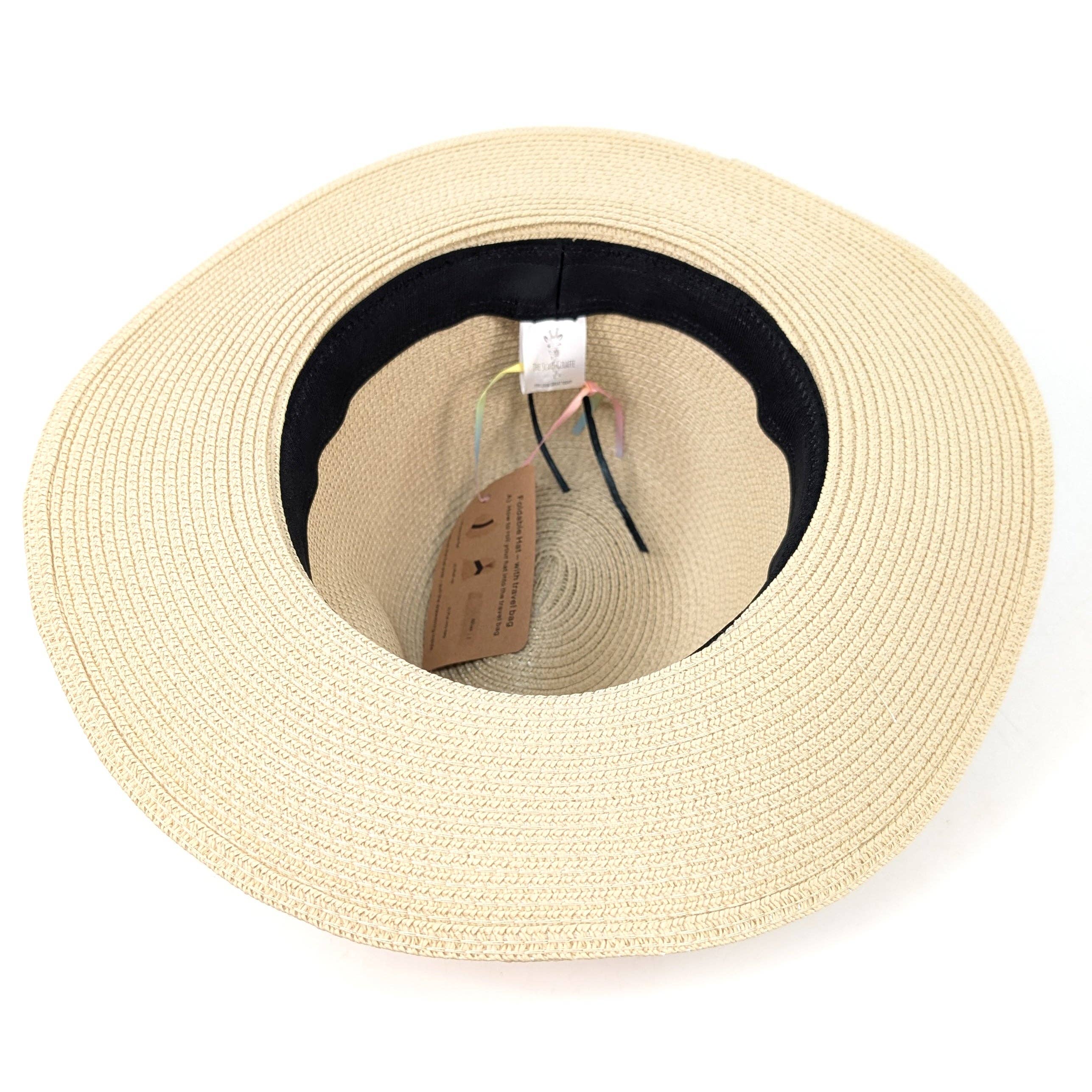 Foldable Panama Hat with Loop - 57cm
