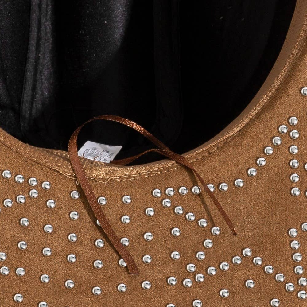 Western Studded Star Brim Cowboy Hat: KA
