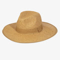 Straw Braided Ribbon Band Fedora Hat: BK