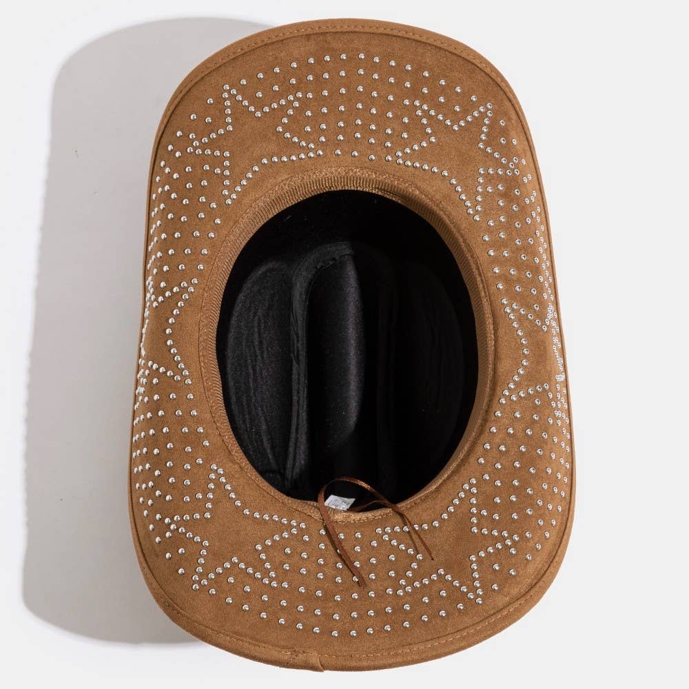Western Studded Star Brim Cowboy Hat: KA