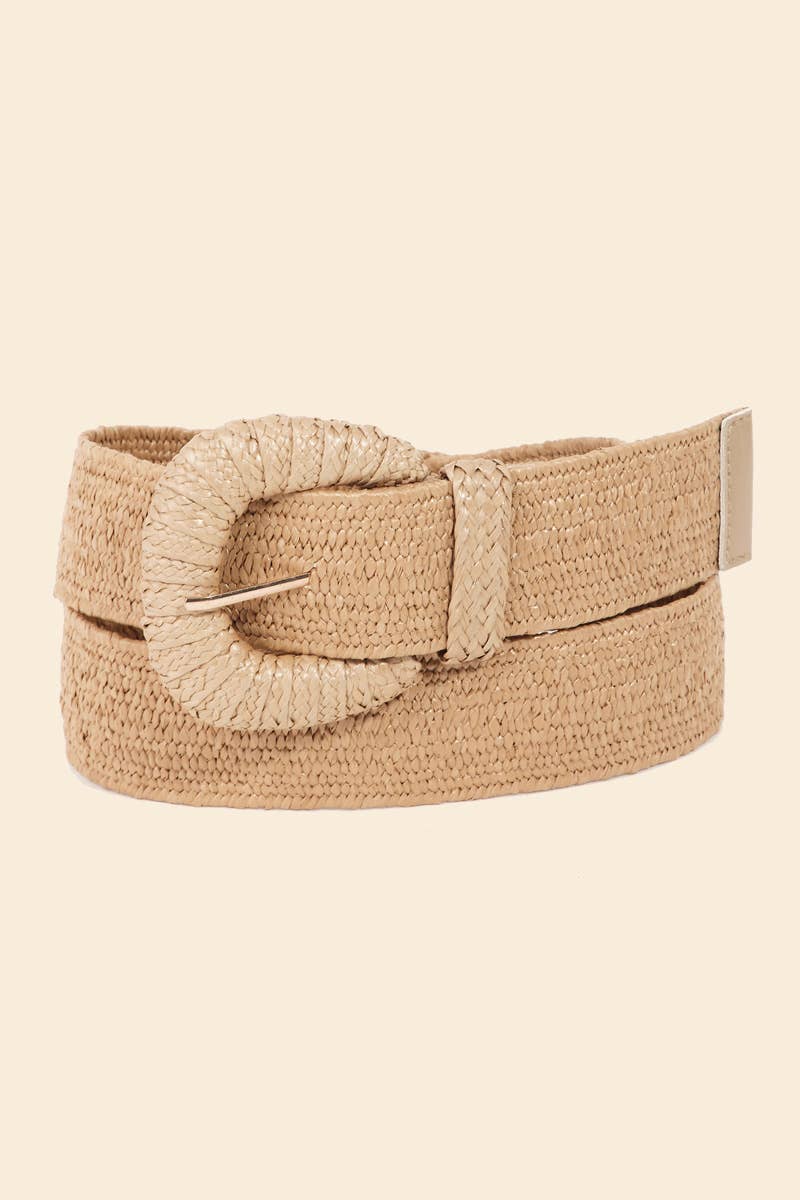 Braided Elastic Fashion Belt: WH