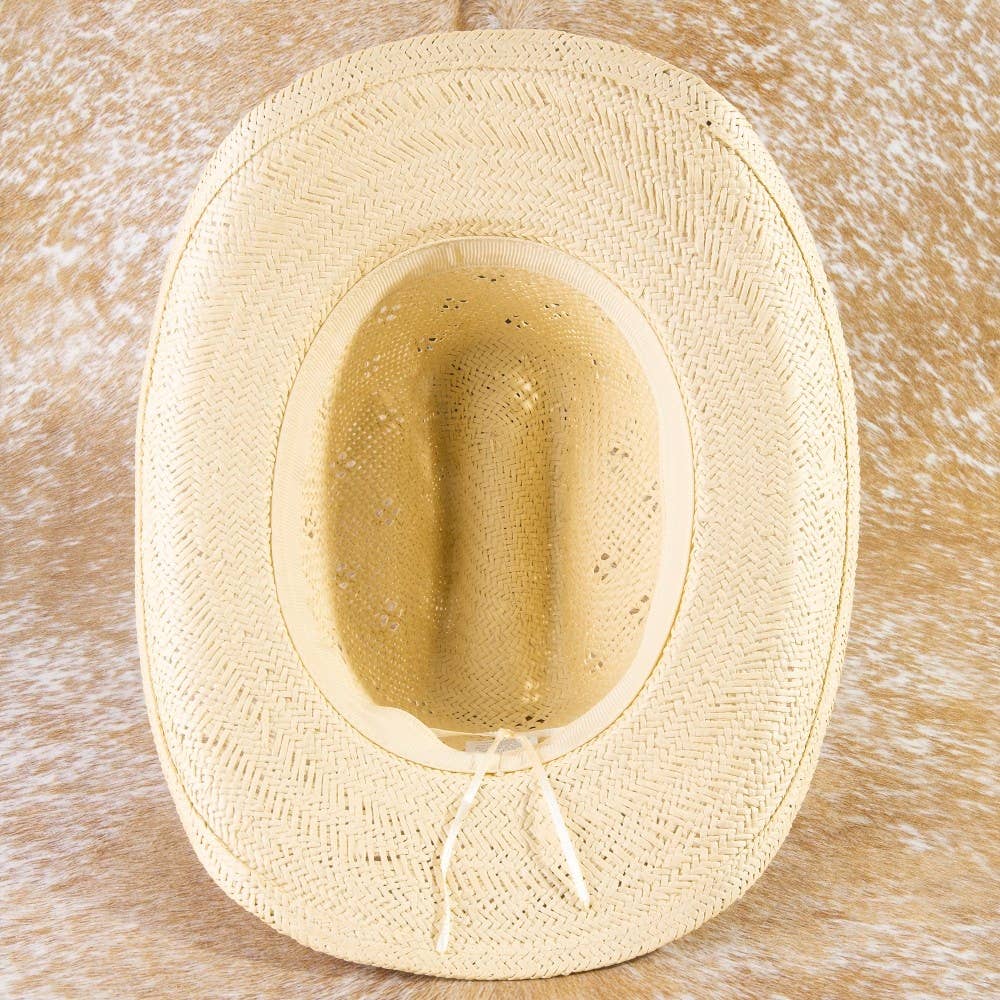 Weave Summer Straw Cowboy Hat: IV