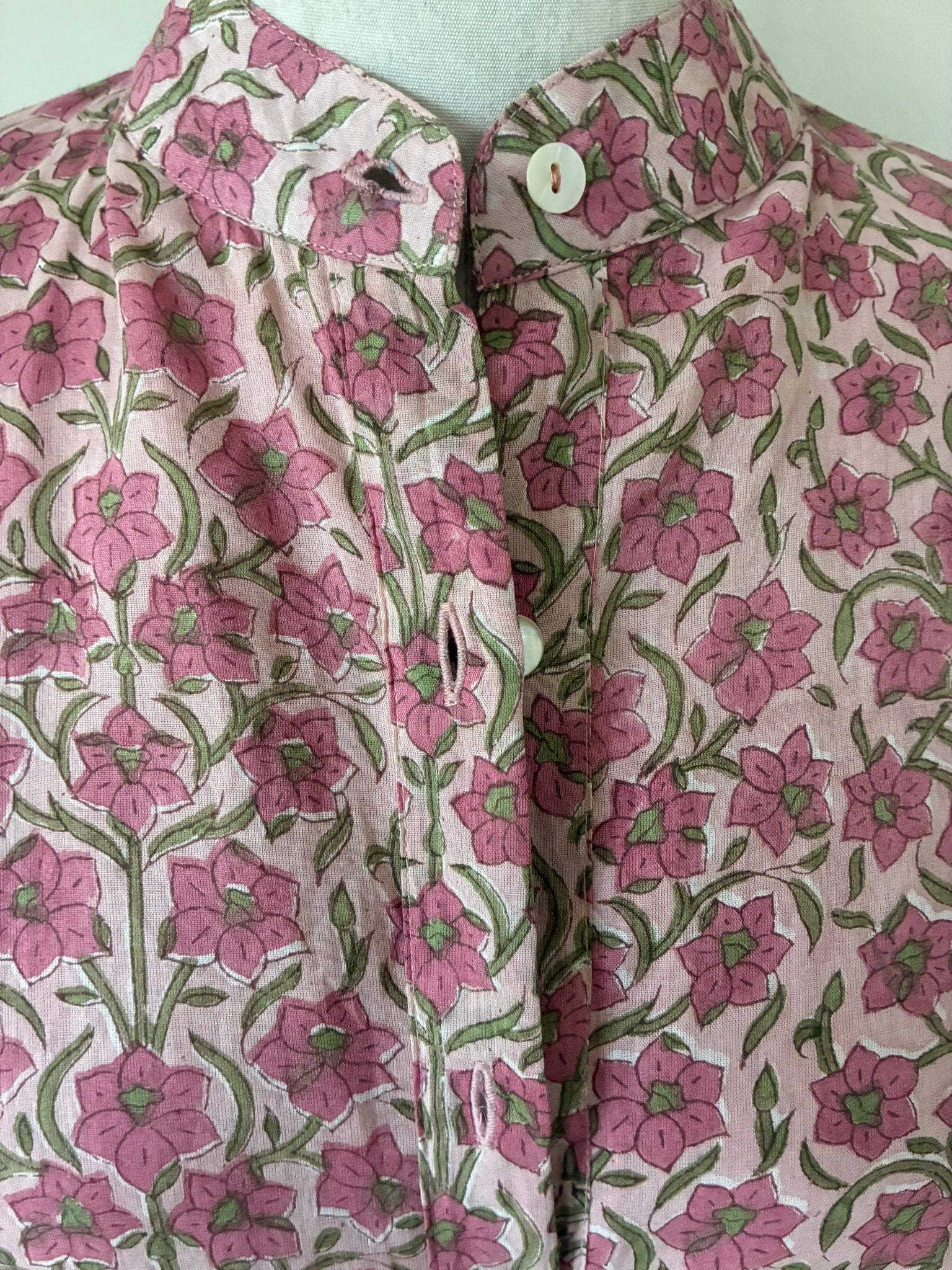 Sadie Rose pink floral dress, 100% cotton