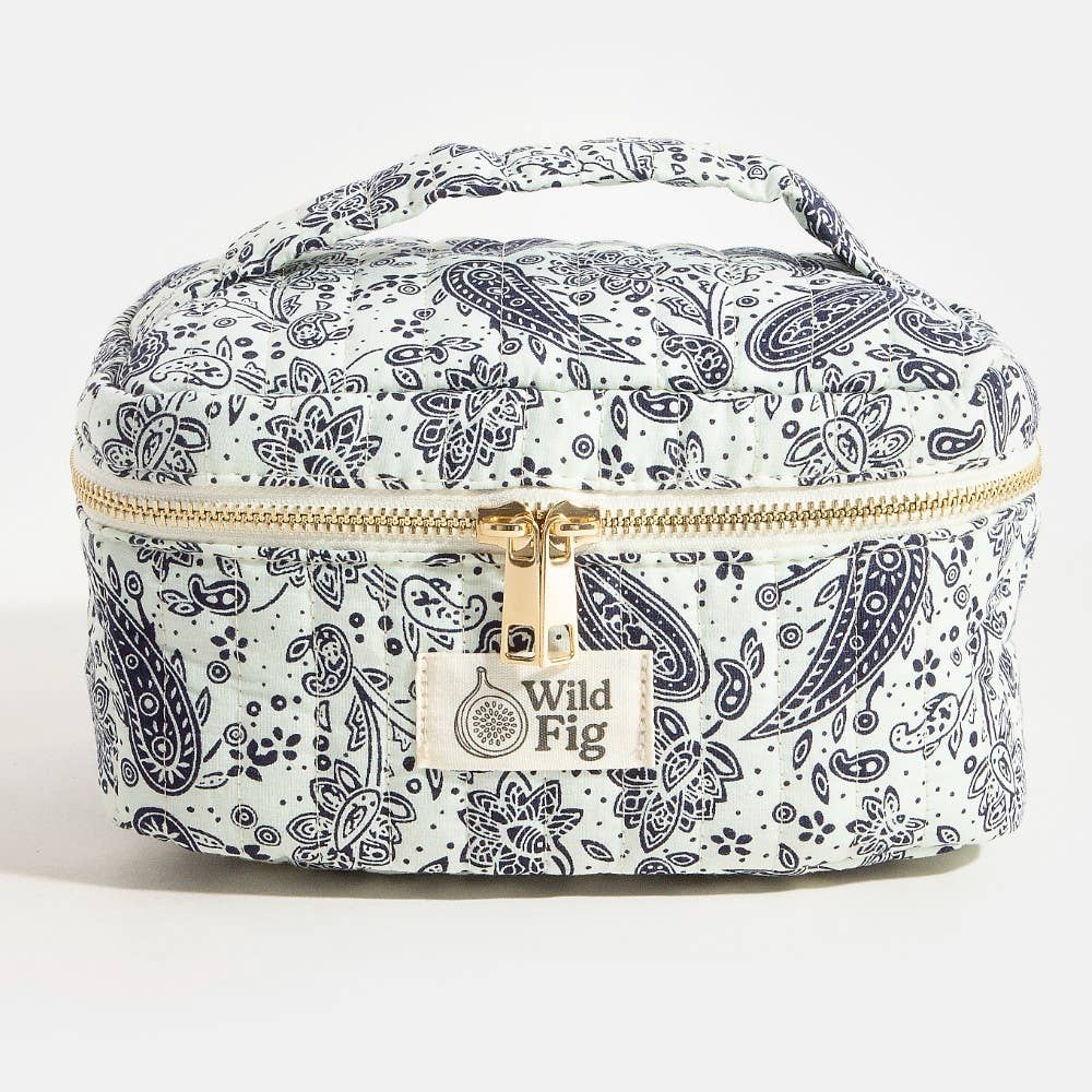 Paisley Pattern Makeup Case Cosmetic Bag: BK