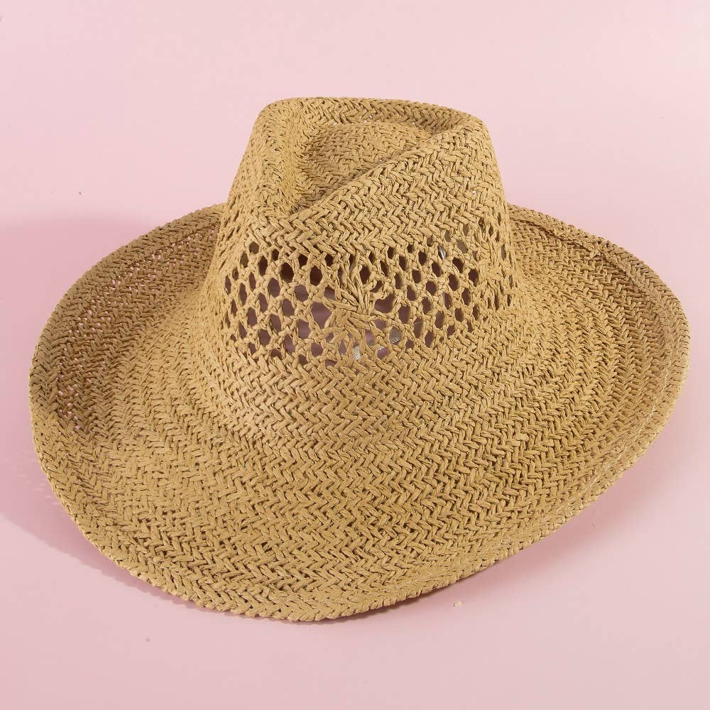 Natural Straw Cowboy Hat: BEI