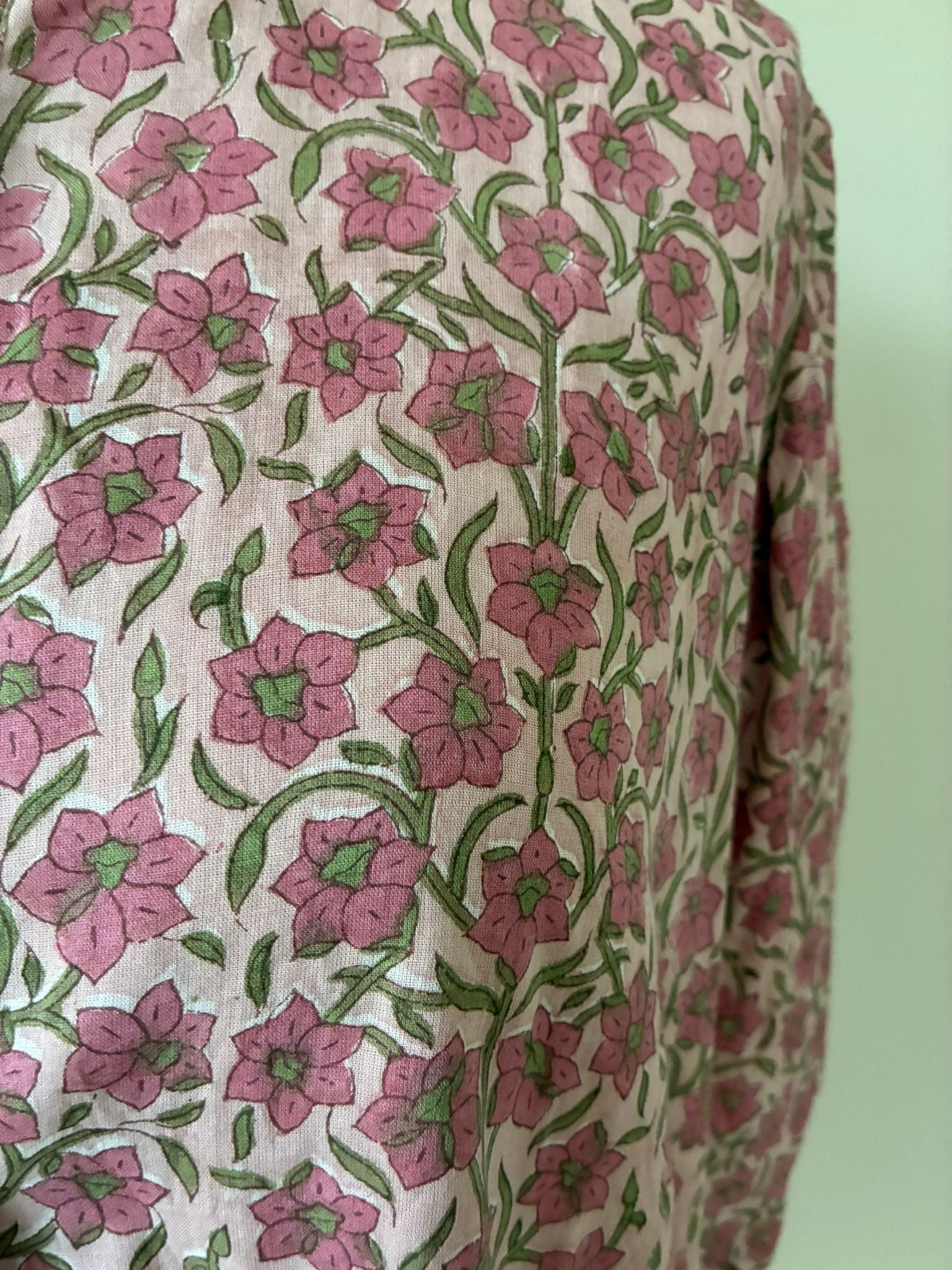 Sadie Rose pink floral dress, 100% cotton