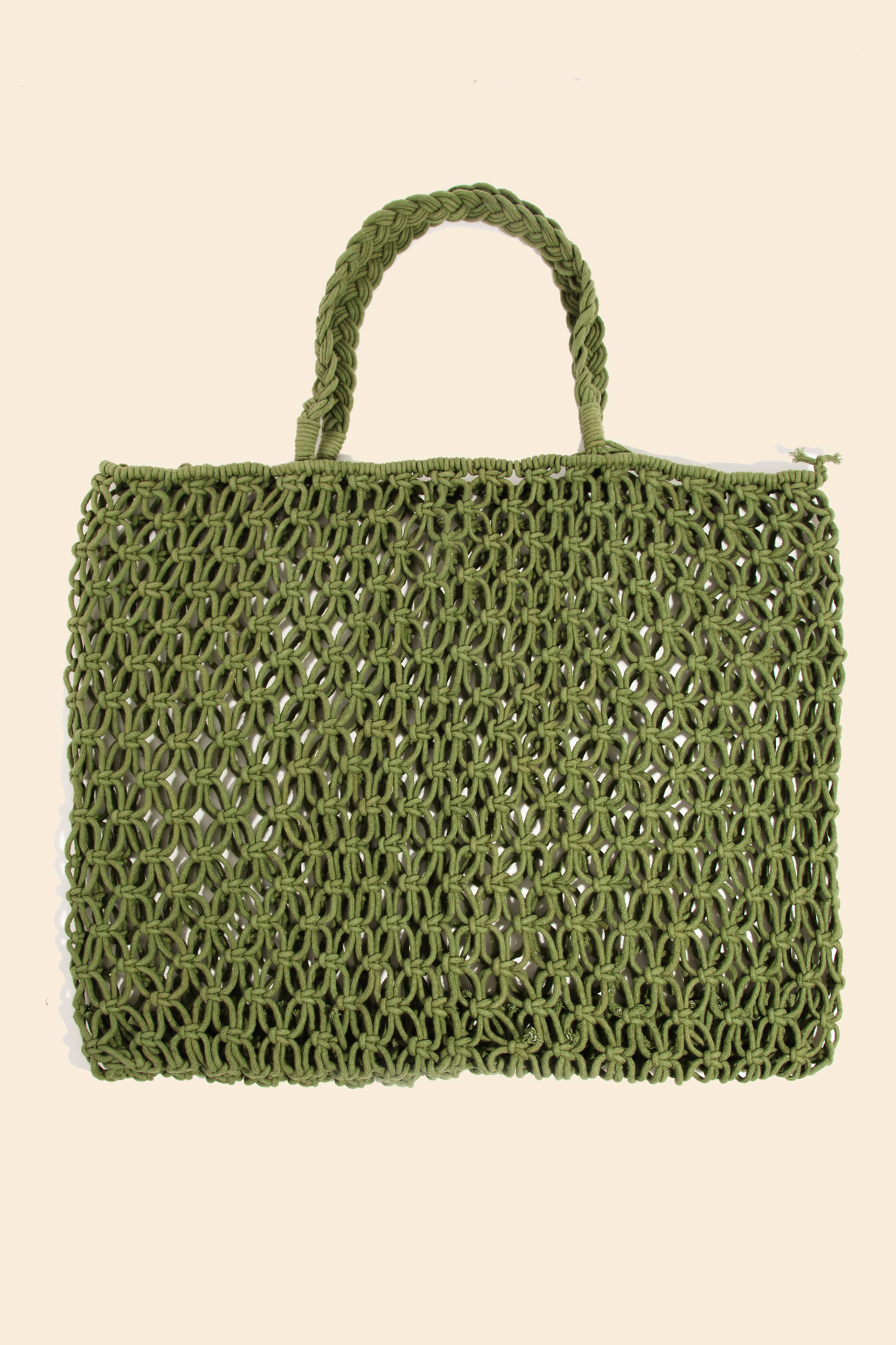 Braided Square Tote Bag: IV