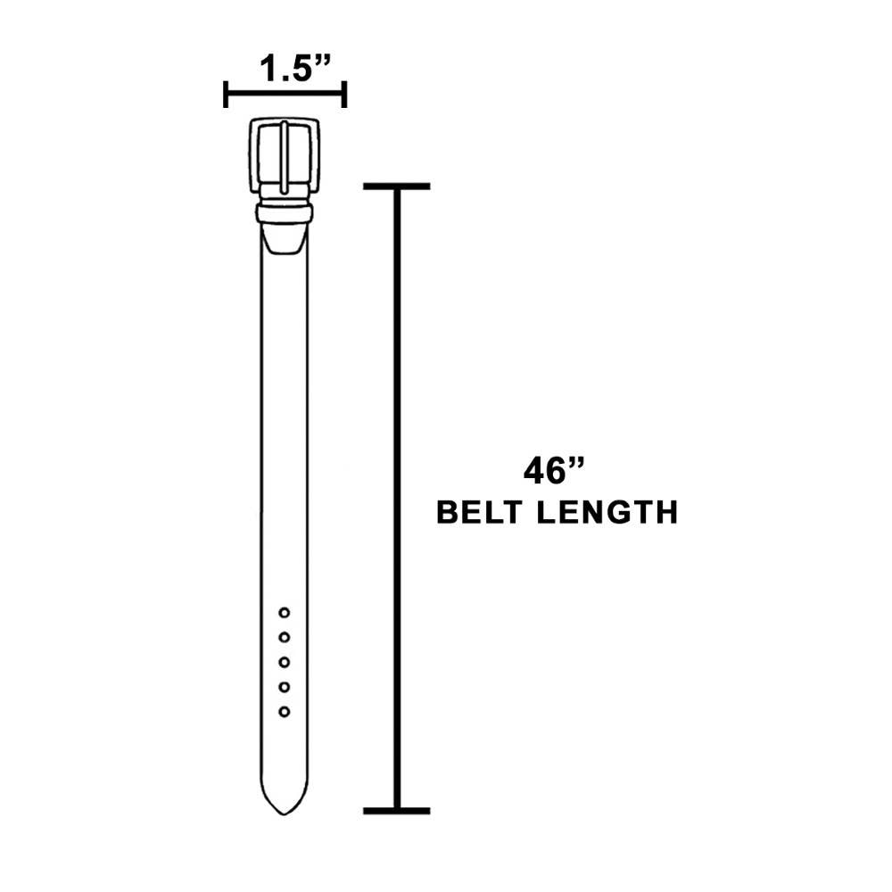 Western Braided Concho Buckle Vegan Leather Belt: SDBR