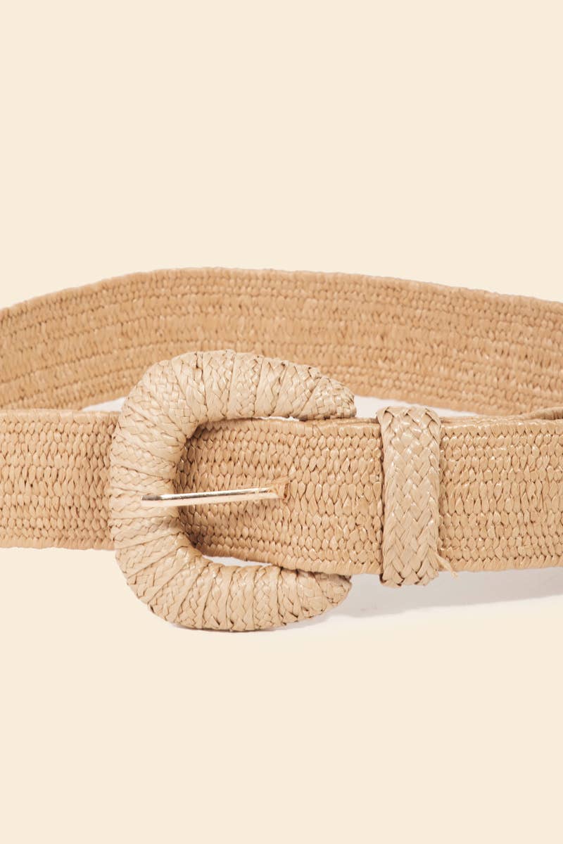 Braided Elastic Fashion Belt: WH