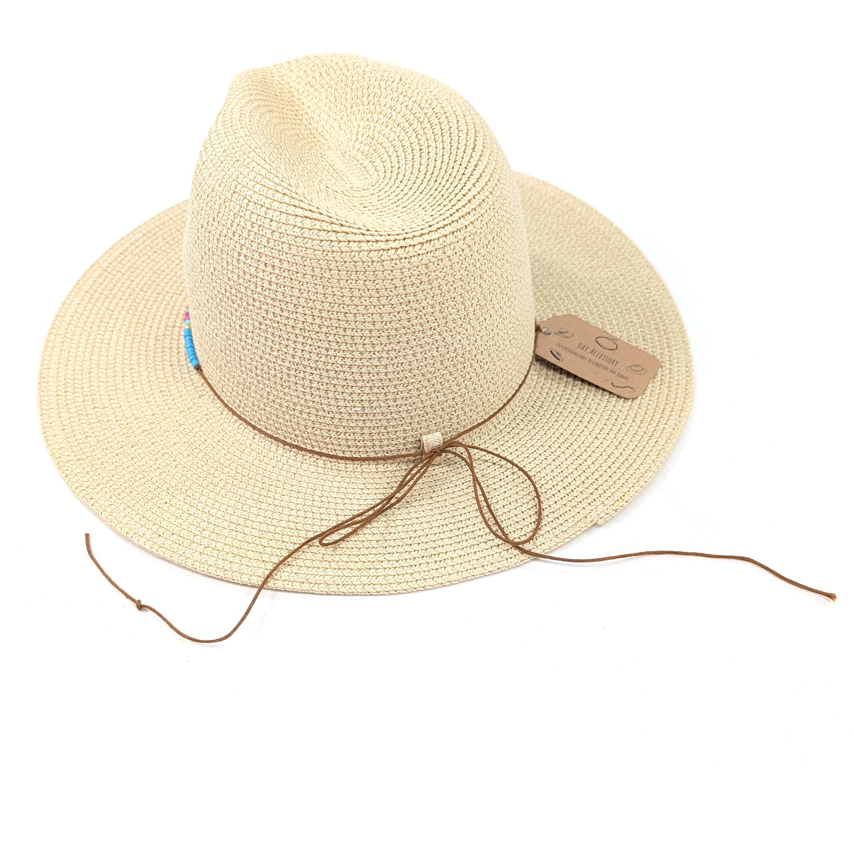 Foldable Panama Hat with Loop - 57cm