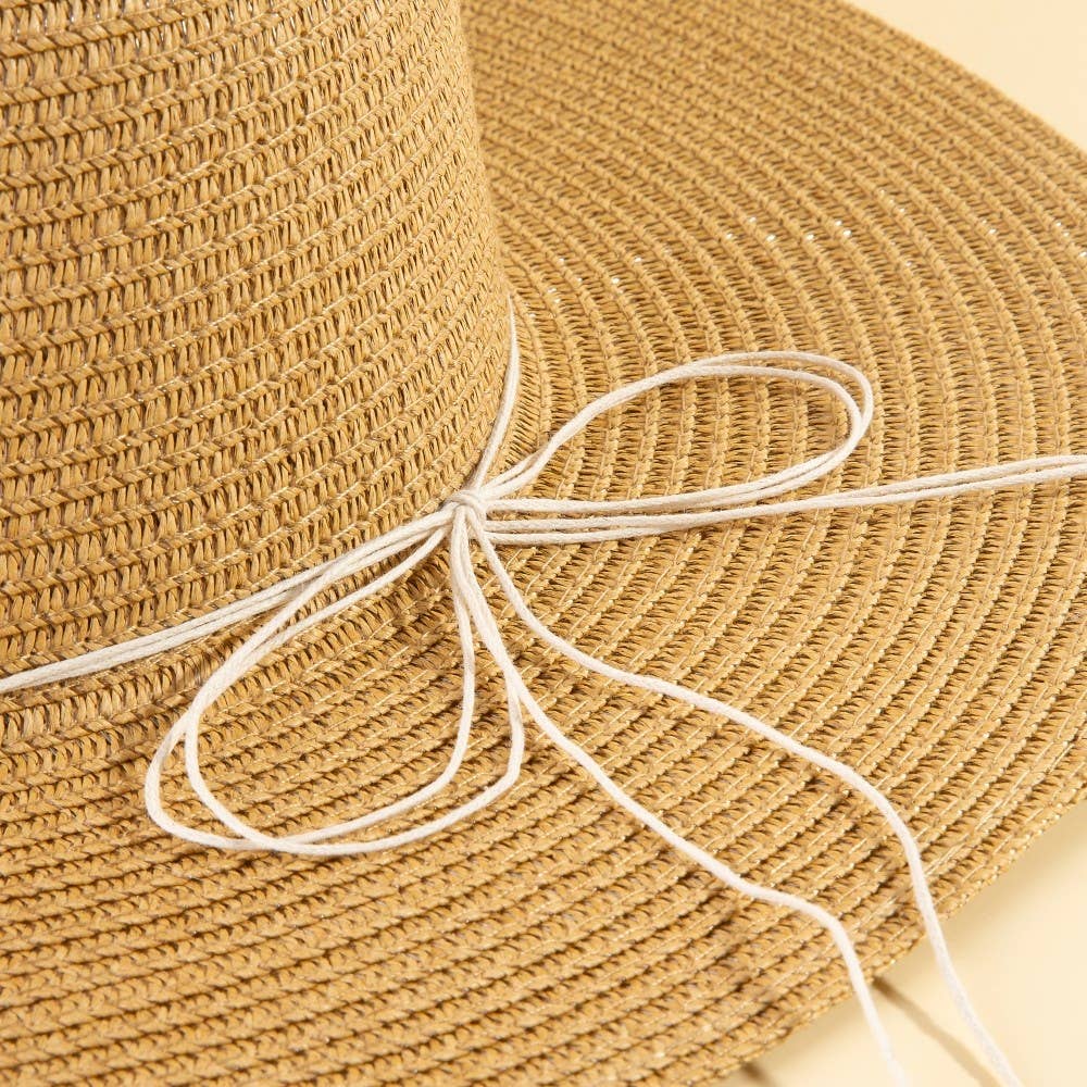 Assorted Beads Summer Straw Hat: KA