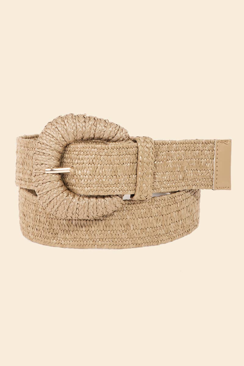 Braided Elastic Fashion Belt: WH