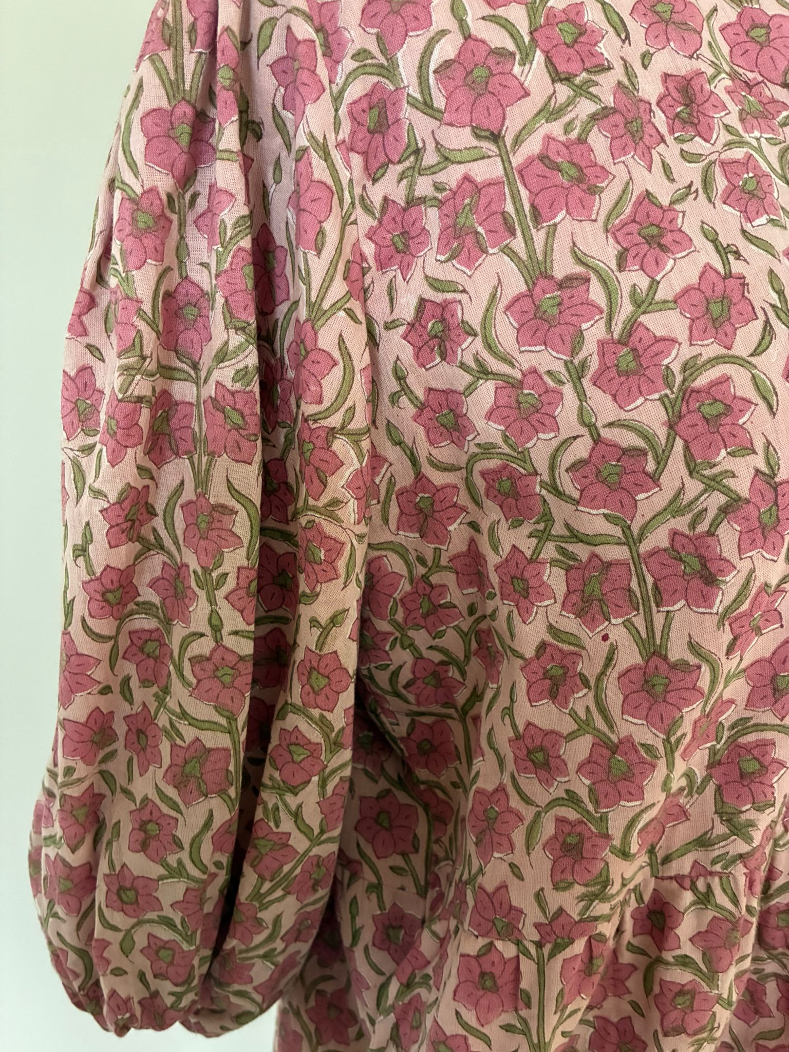 Sadie Rose pink floral dress, 100% cotton