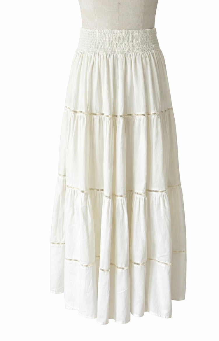 Alice cotton voile long gypsy skirt