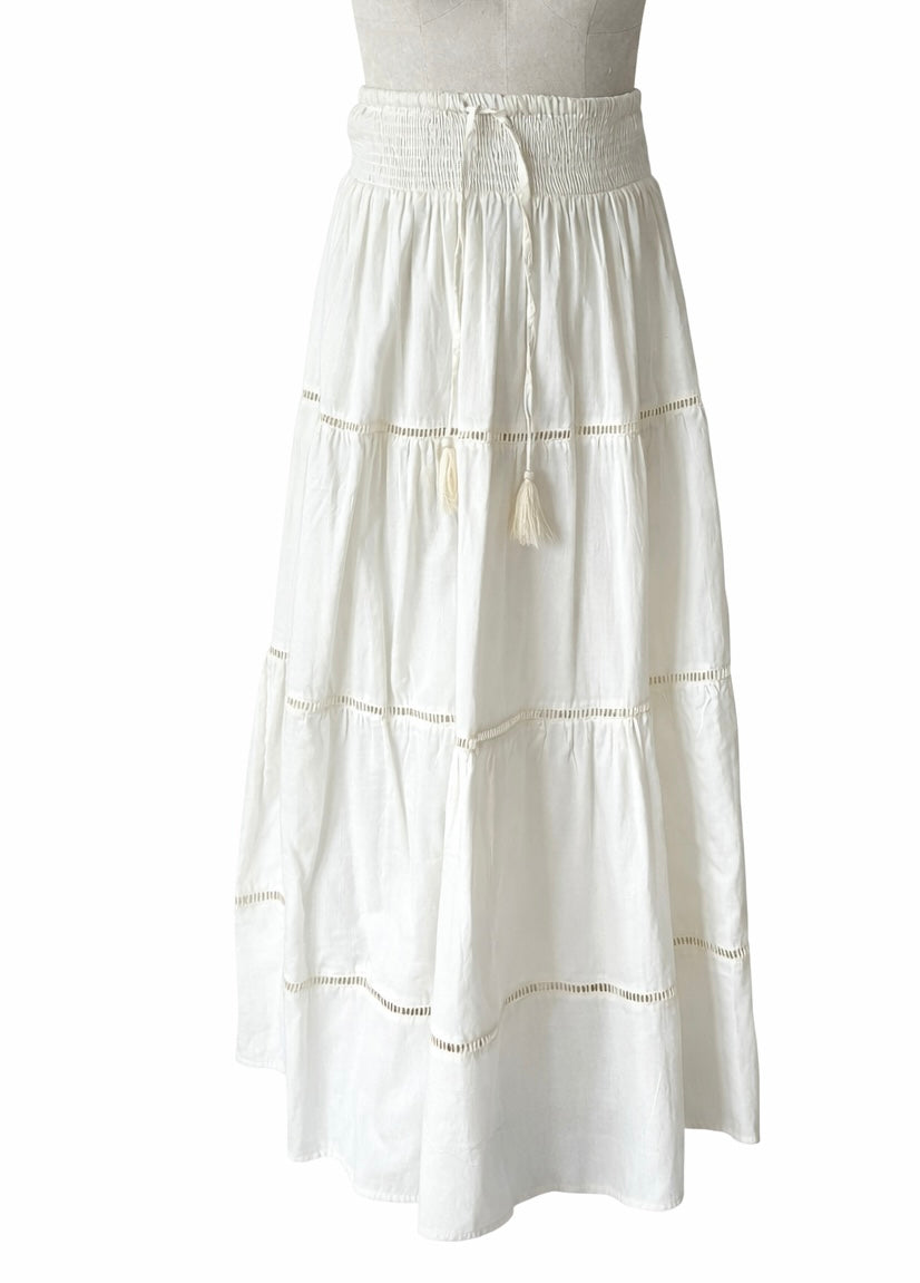 Alice cotton voile long gypsy skirt
