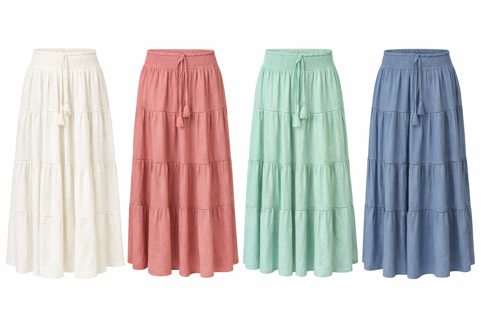 Alice cotton voile long gypsy skirt