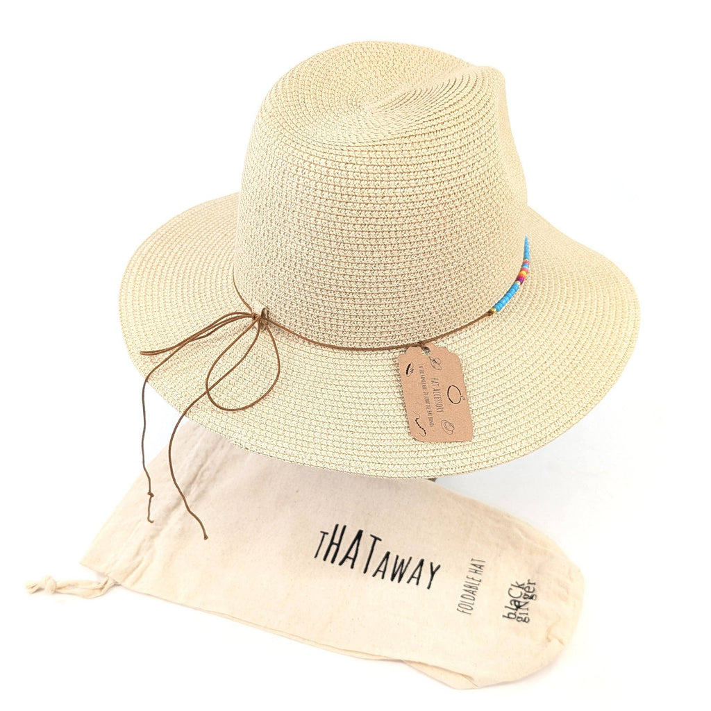 Foldable Panama Hat with Loop - 57cm