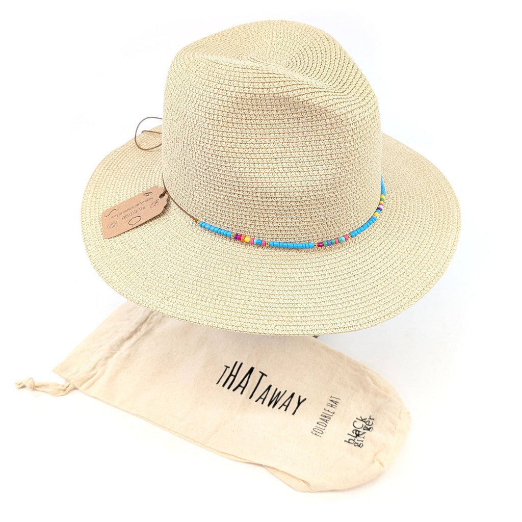 Foldable Panama Hat with Loop - 57cm