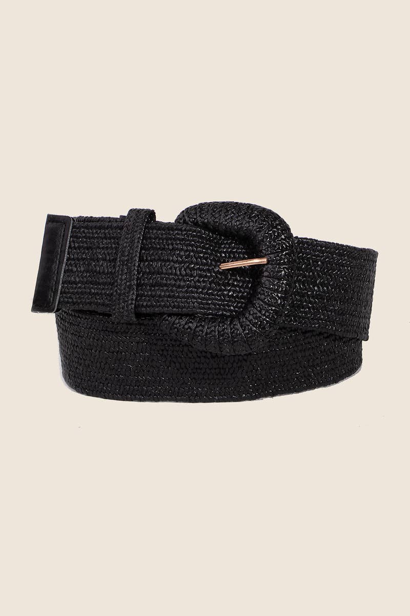 Braided Elastic Fashion Belt: WH