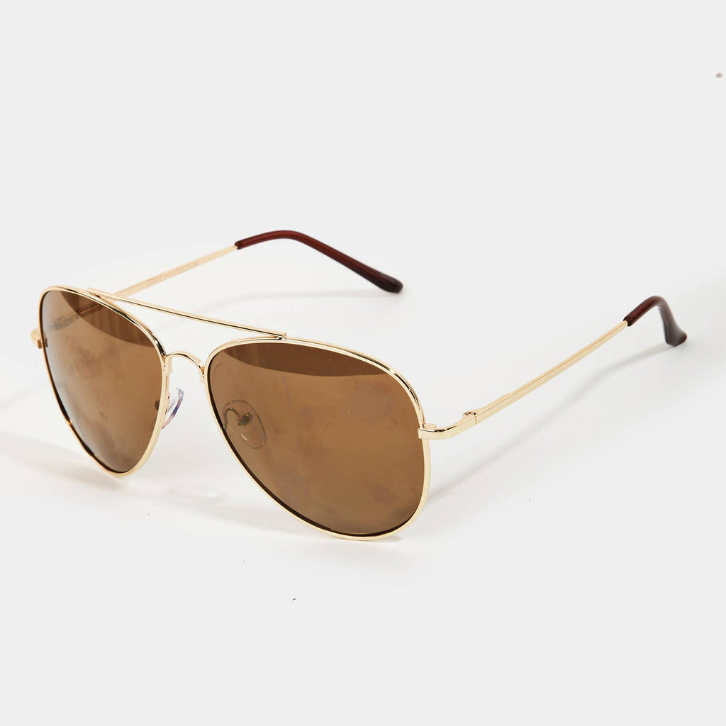 Double Bridge Aviator Sunglasses: ASSORTED