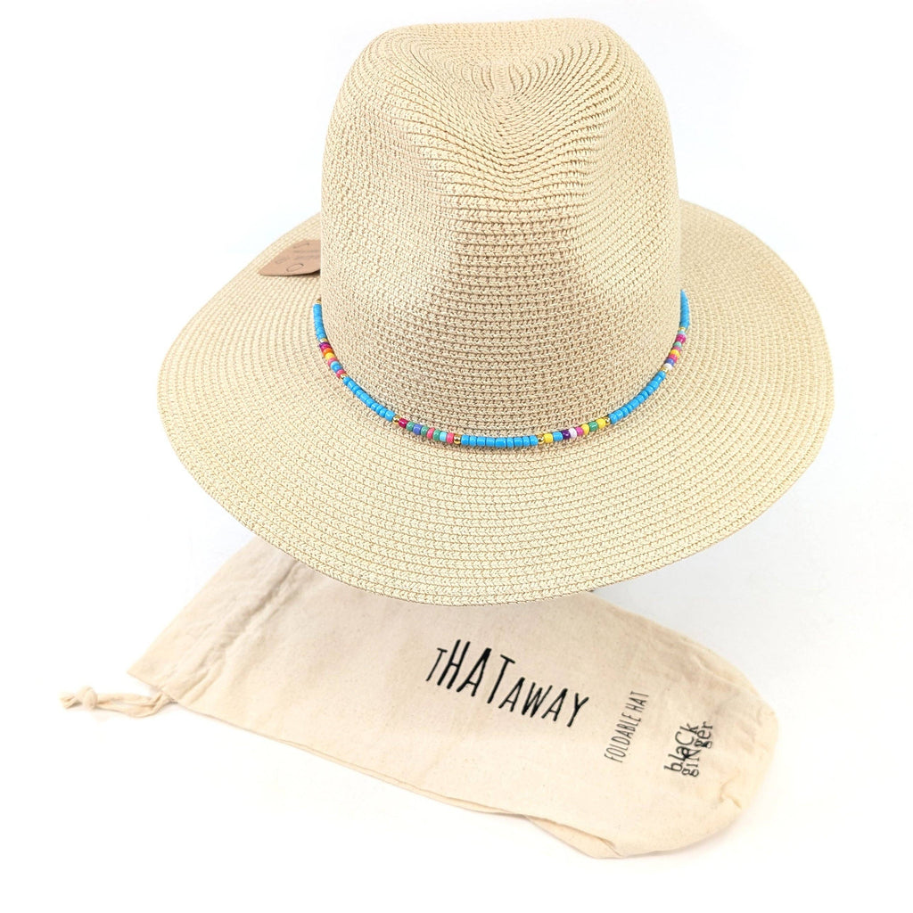 Foldable Panama Hat with Loop - 57cm