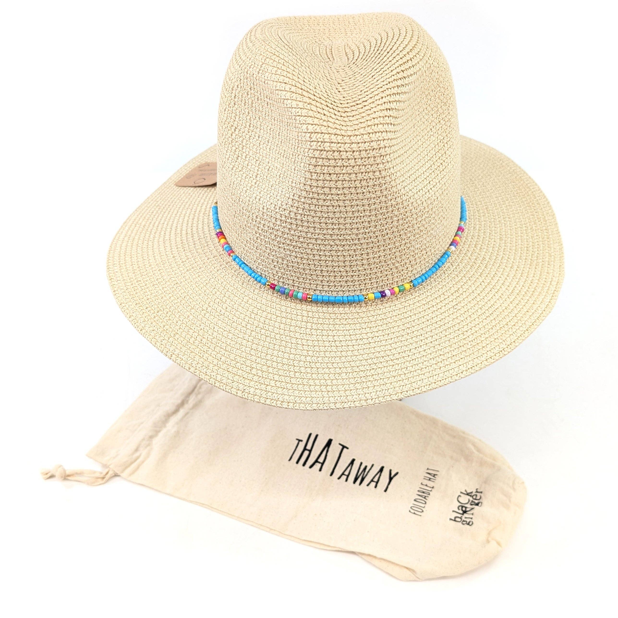 Foldable Panama Hat with Loop - 57cm