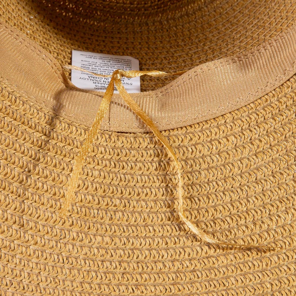 Assorted Beads Summer Straw Hat: KA