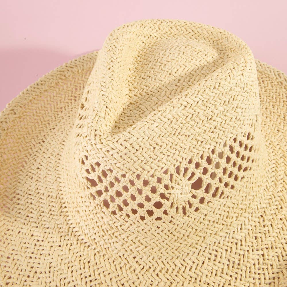 Natural Straw Cowboy Hat: KH