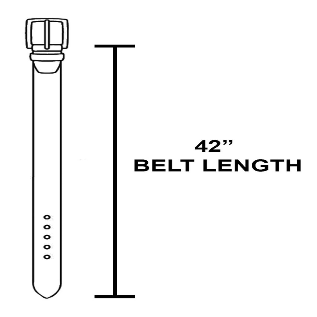 Western Etched Buckle Vegan Leather Belt: KA