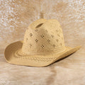 Weave Summer Straw Cowboy Hat: KA